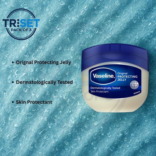 Petroleum Jelly Vaseline Pack of 3 Original Pure 250ml Dry Skin Baby Care Relief