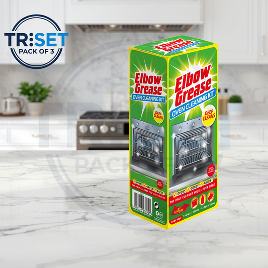 Best Oven Cleaner Elbow Grease Pack of 3 Rack Cleaning Kit Deep Degreaser Fume Free