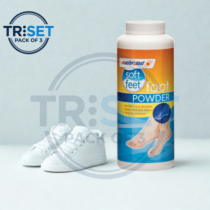 Athlete's Foot Powder Masterplast Pack of 3 Anti Fungal Treatment Smelly Feet 170g