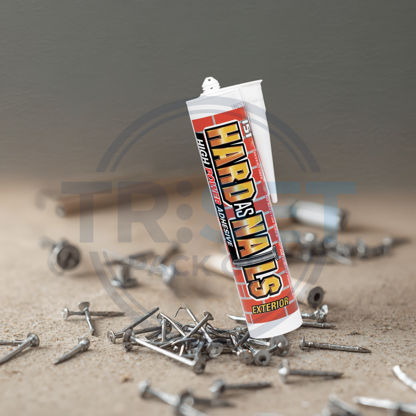 Hard As Nails 151 Pack of 3 No Nails Glue Adhesive High Strength Grab 280ml