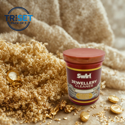 Swirl 151 Jewellery Cleaner 145ml Pack of 3 Triset Gold Silver Diamond Shiner Dip