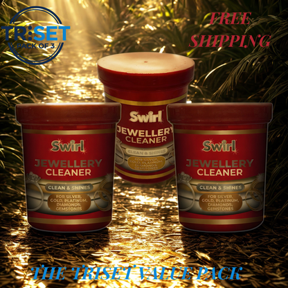 Swirl 151 Jewellery Cleaner 145ml Pack of 3 Triset Gold Silver Diamond Shiner Dip