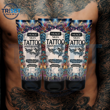 Nuage Tattoo Moisturiser 150ml Pack of 3 Triset Aftercare Cream Enhance Colour