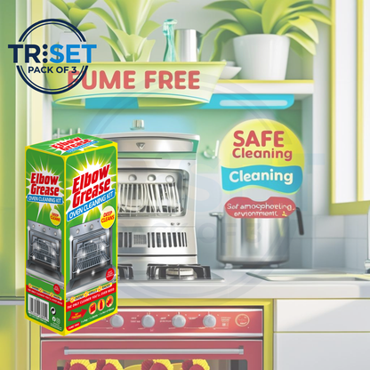 Best Oven Cleaner Elbow Grease Pack of 3 Rack Cleaning Kit Deep Degreaser Fume Free