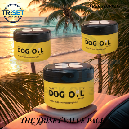 Mason's Dog Oil 100ml Pack of 3 Triset Muscle Joint Massaging Balm Relief Massage