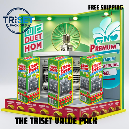 Best Oven Cleaner Elbow Grease Pack of 3 Rack Cleaning Kit Deep Degreaser Fume Free