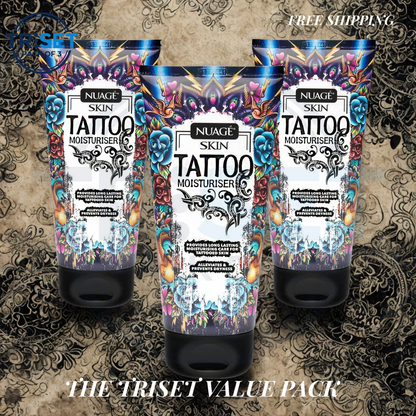 Nuage Tattoo Moisturiser 150ml Pack of 3 Triset Aftercare Cream Enhance Colour